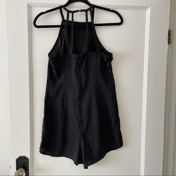 Abercrombie & Fitch Square Neck Strappy Back Romper - Picture 2 of 5